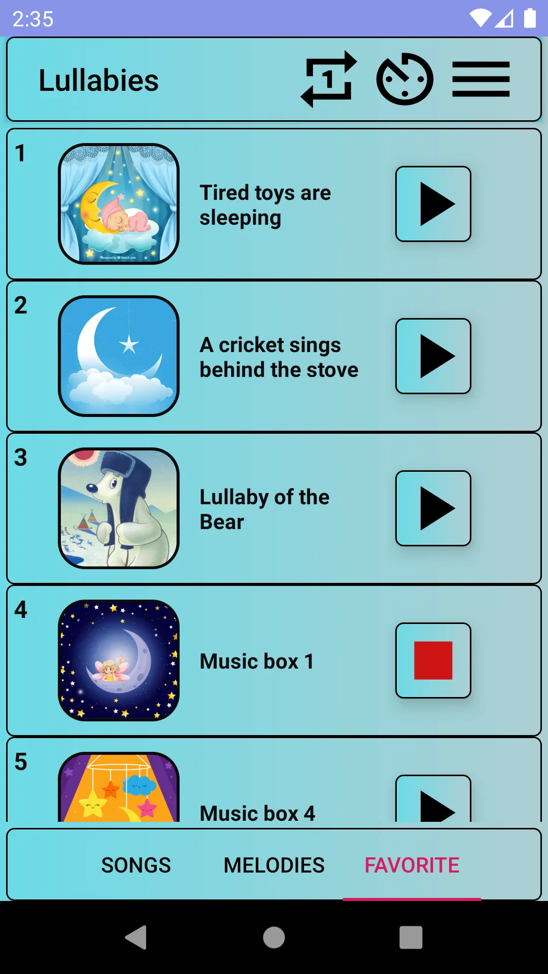 Russian Lullabies | Indus Appstore | Screenshot