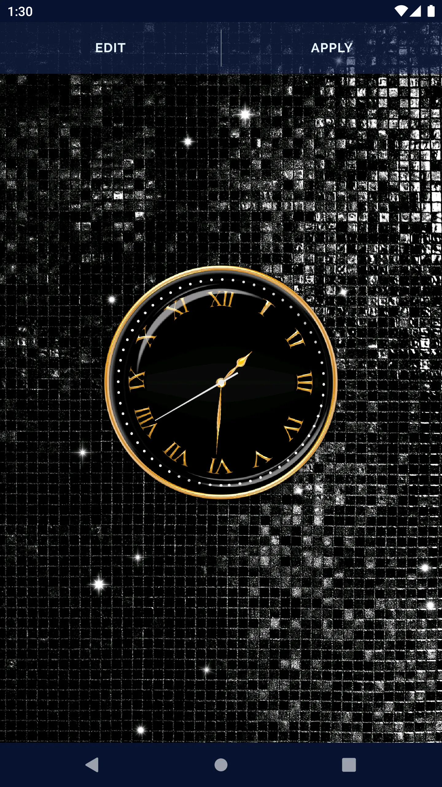 Black HD Clocks Live Wallpaper | Indus Appstore | Screenshot