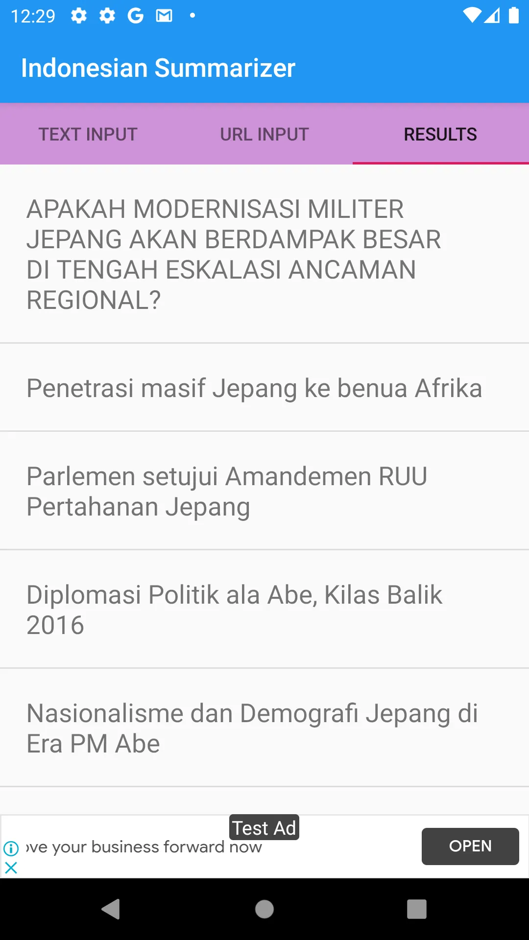 Indonesian Text Summarizer | Indus Appstore | Screenshot