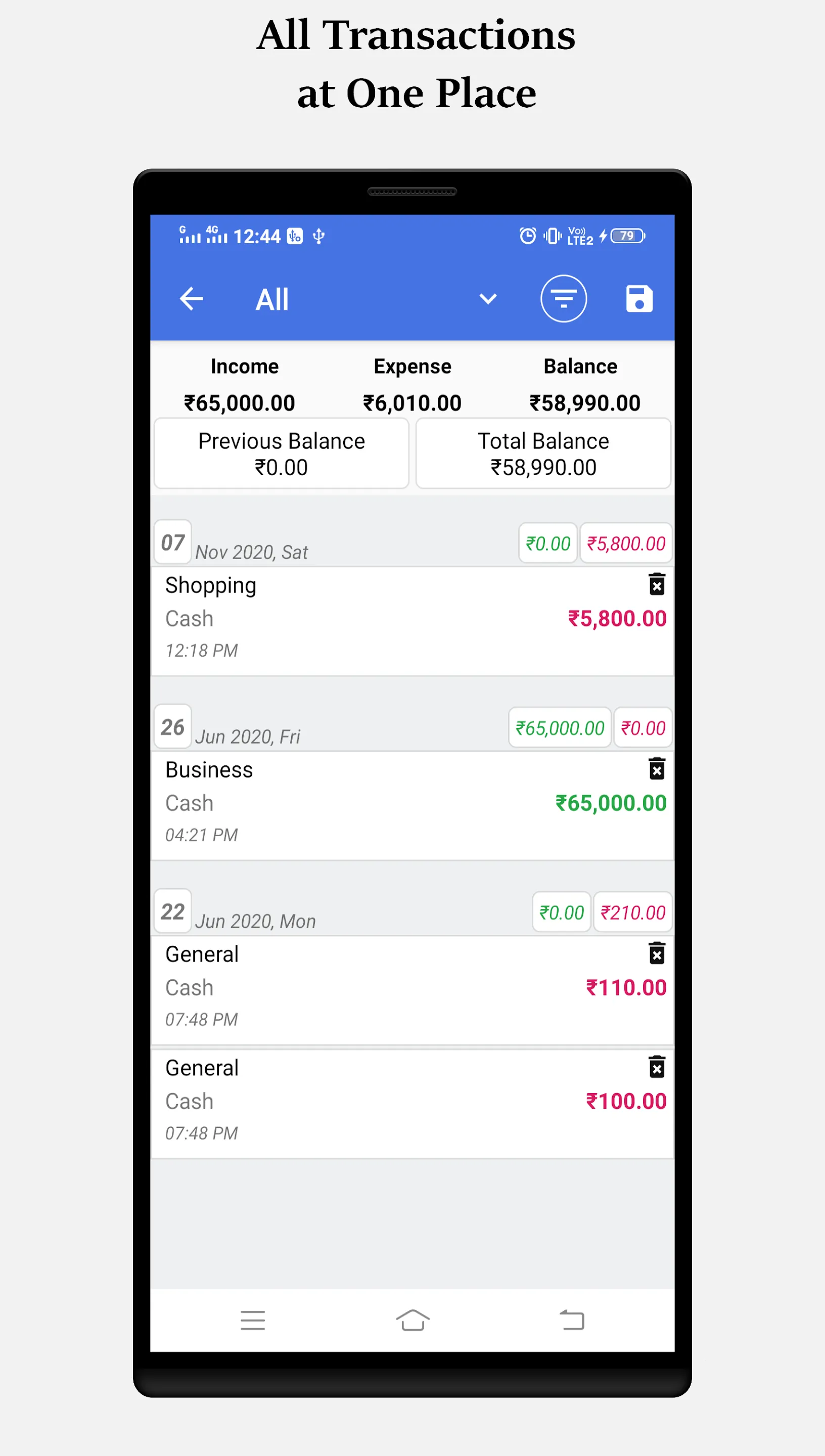 Daily Income Expense Manager | Indus Appstore | Screenshot