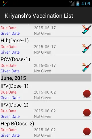 Vaccination Reminder | Indus Appstore | Screenshot