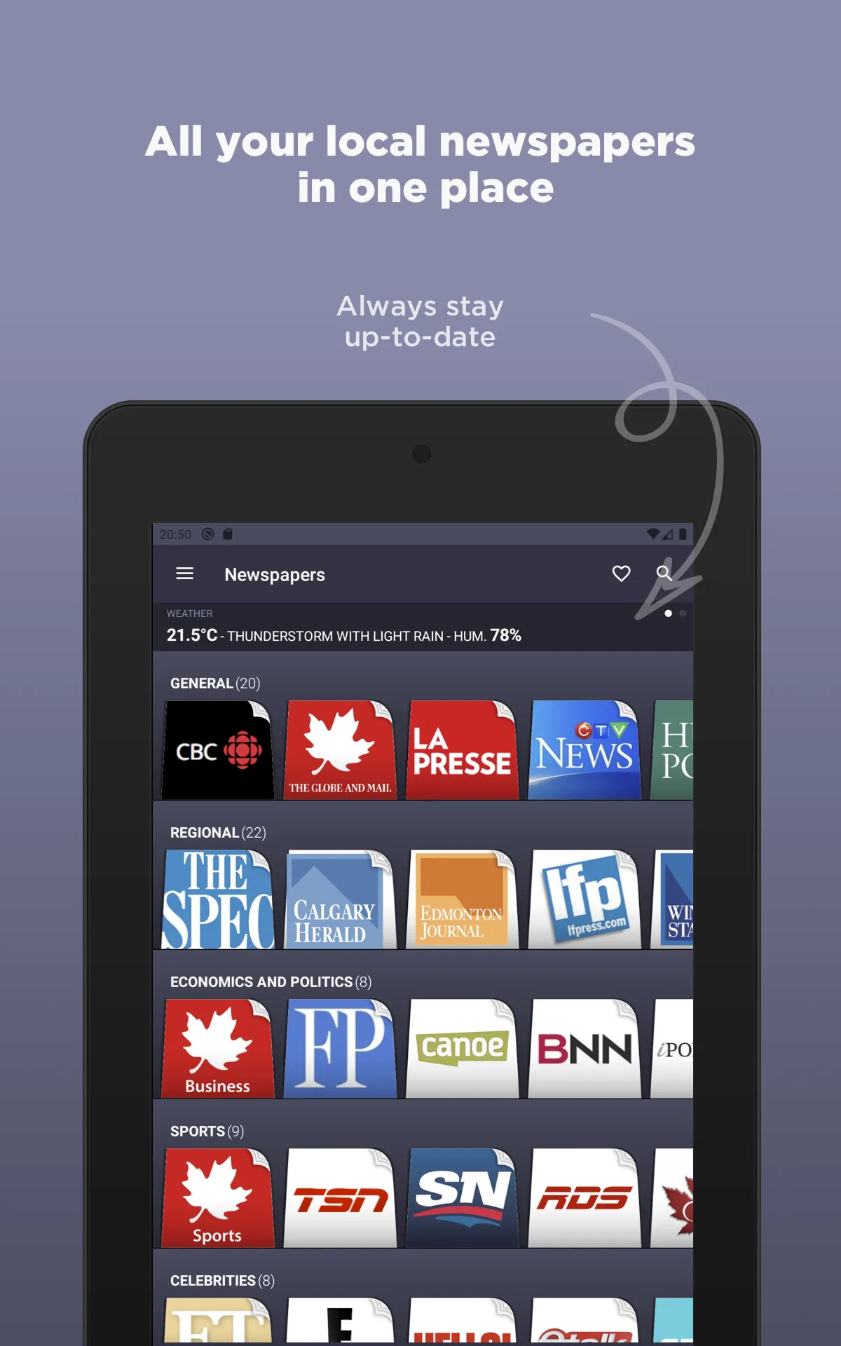 Canadian Newspapers | Indus Appstore | Screenshot