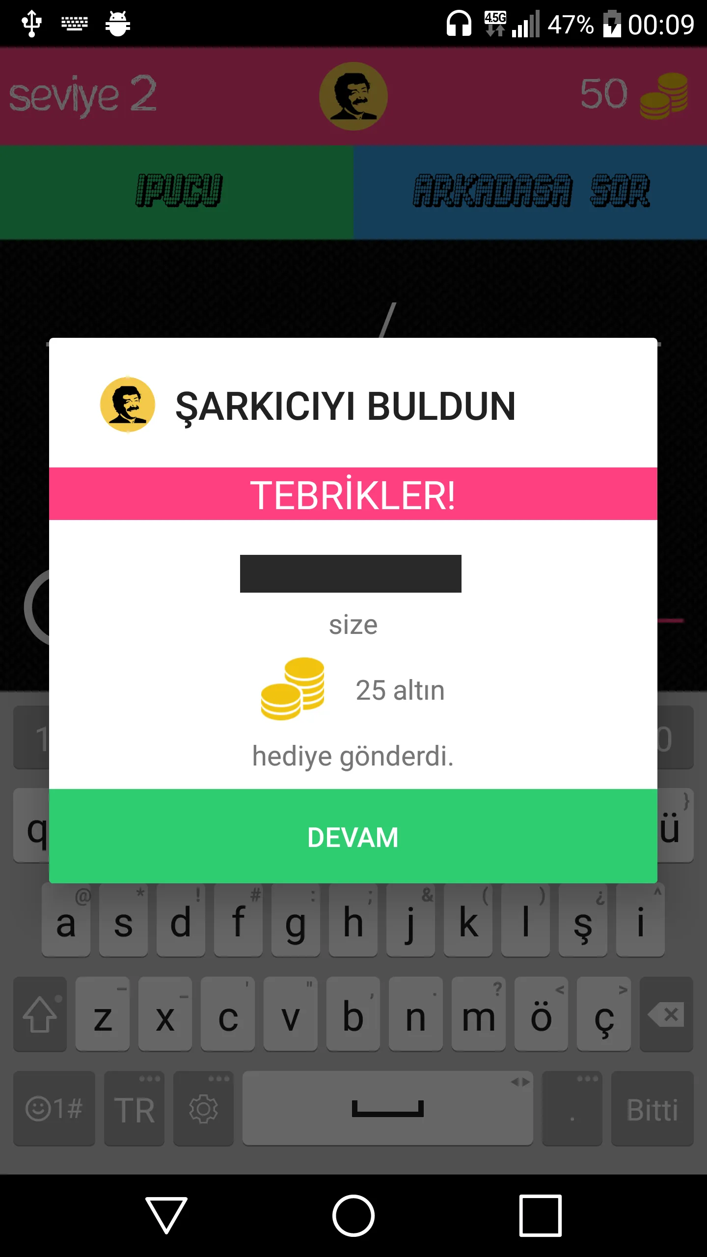 Şarkıcıyı Bul: Arabesk | Indus Appstore | Screenshot