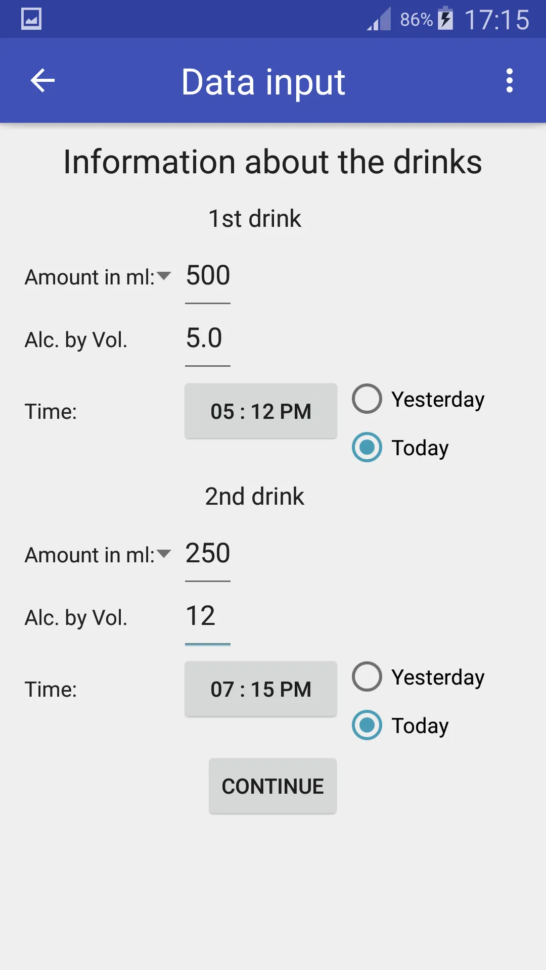 Alcohol Calculator | Indus Appstore | Screenshot