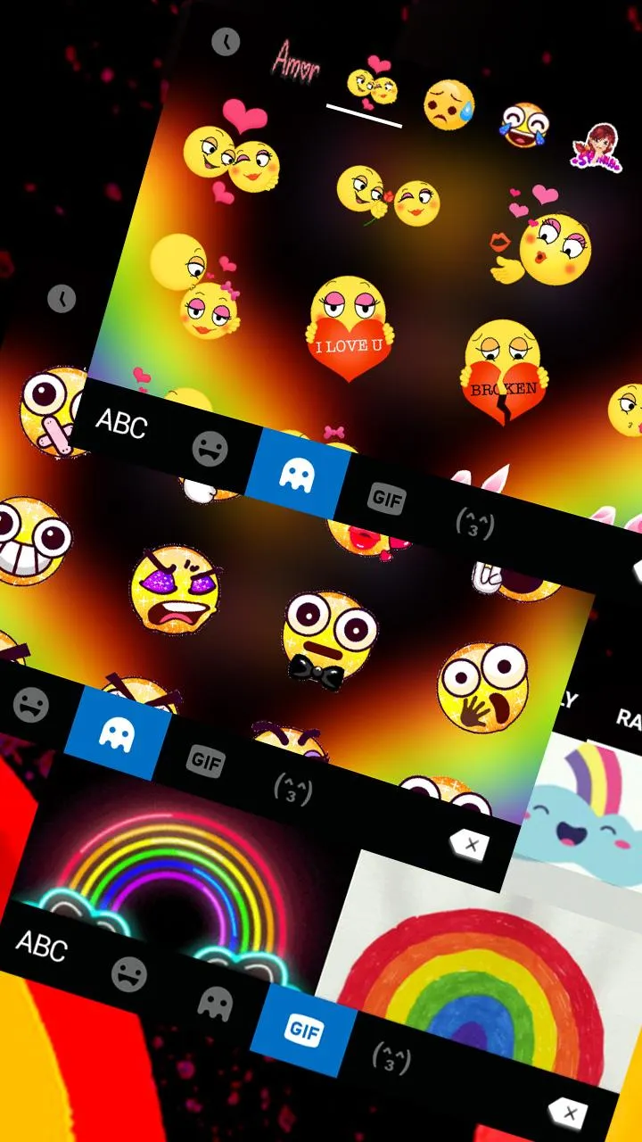 Rainbow Pride Keyboard Theme | Indus Appstore | Screenshot