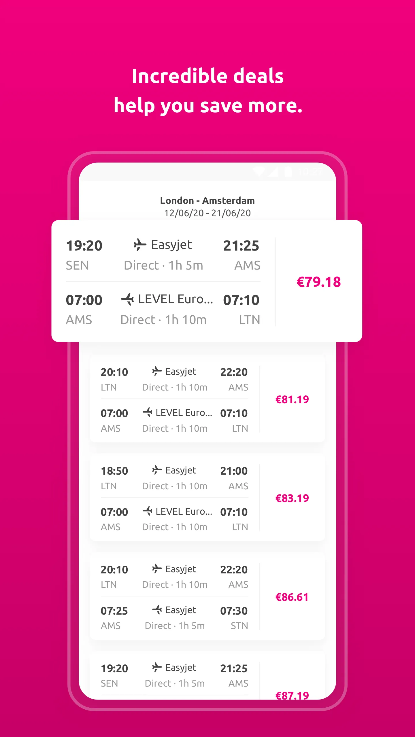 lastminute.com - Travel Deals | Indus Appstore | Screenshot