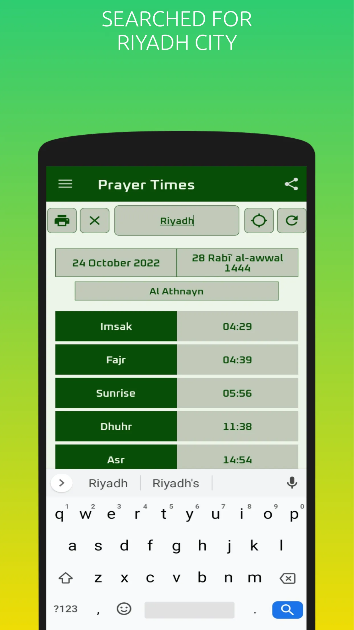 Prayer Times | Indus Appstore | Screenshot