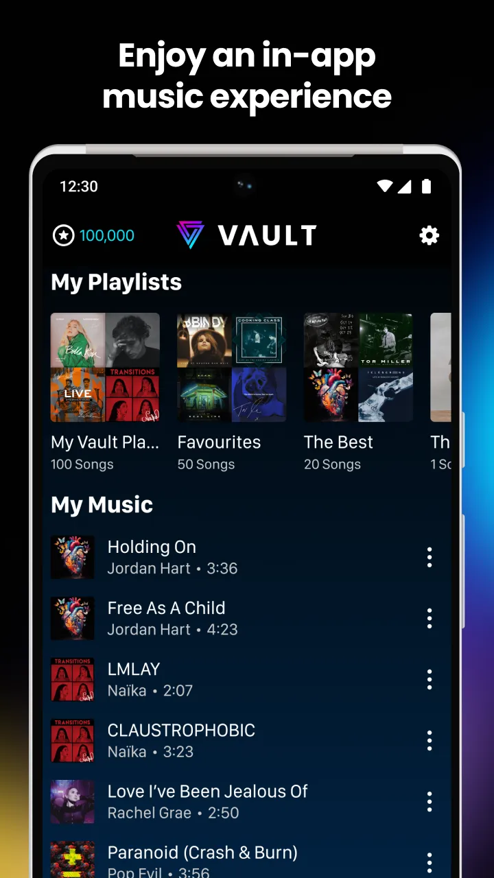 Vault Music | Indus Appstore | Screenshot