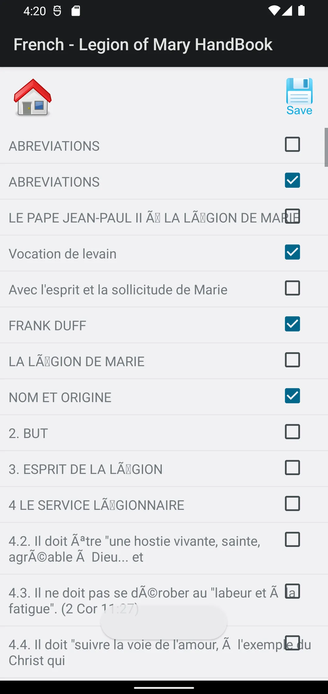 Handbook Legion of Mary-French | Indus Appstore | Screenshot