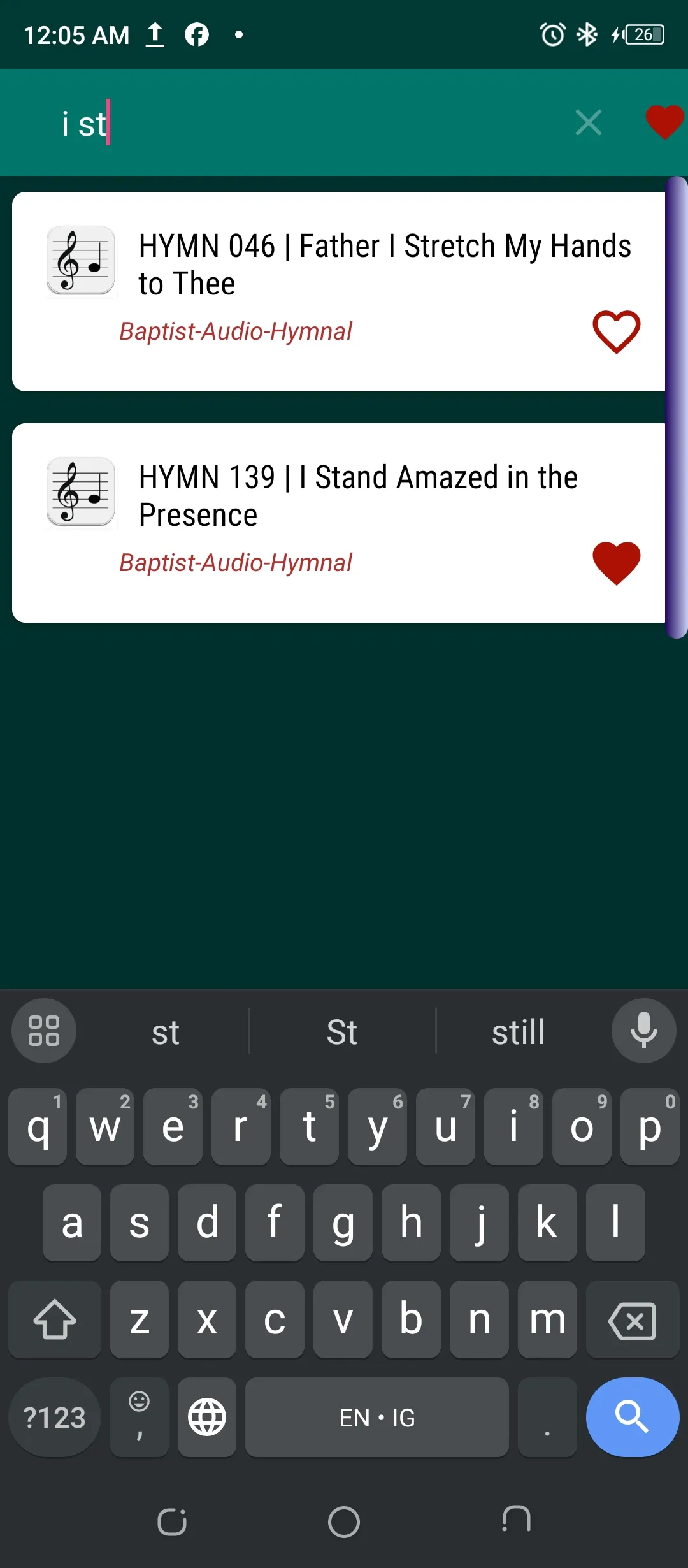 Baptist Audio Hymnal offline | Indus Appstore | Screenshot