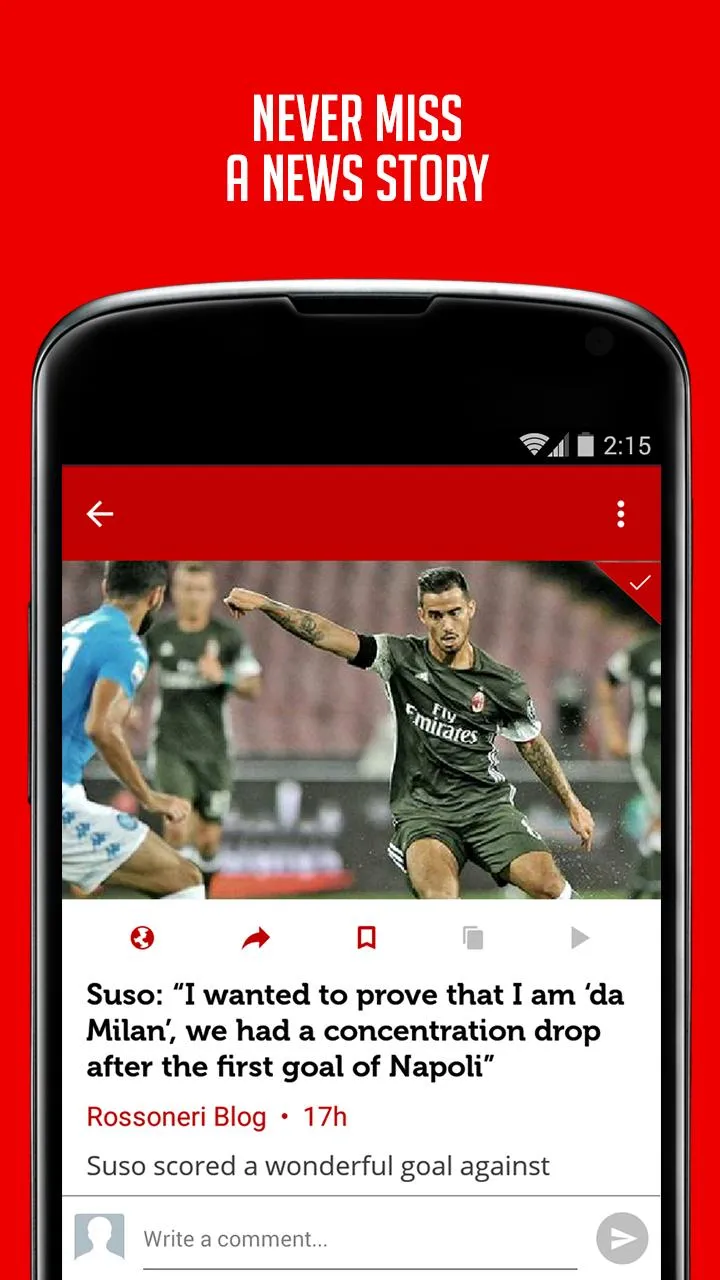 Milan Football News | Indus Appstore | Screenshot