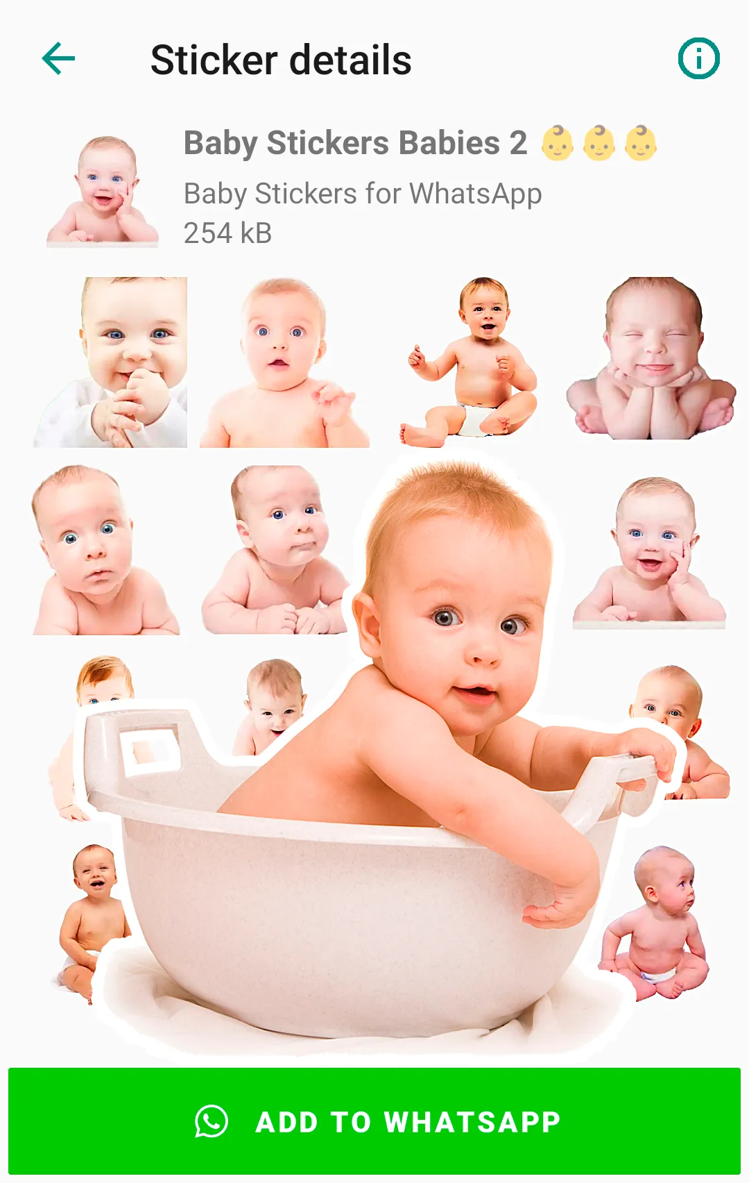 Baby Stickers for WhatsApp | Indus Appstore | Screenshot