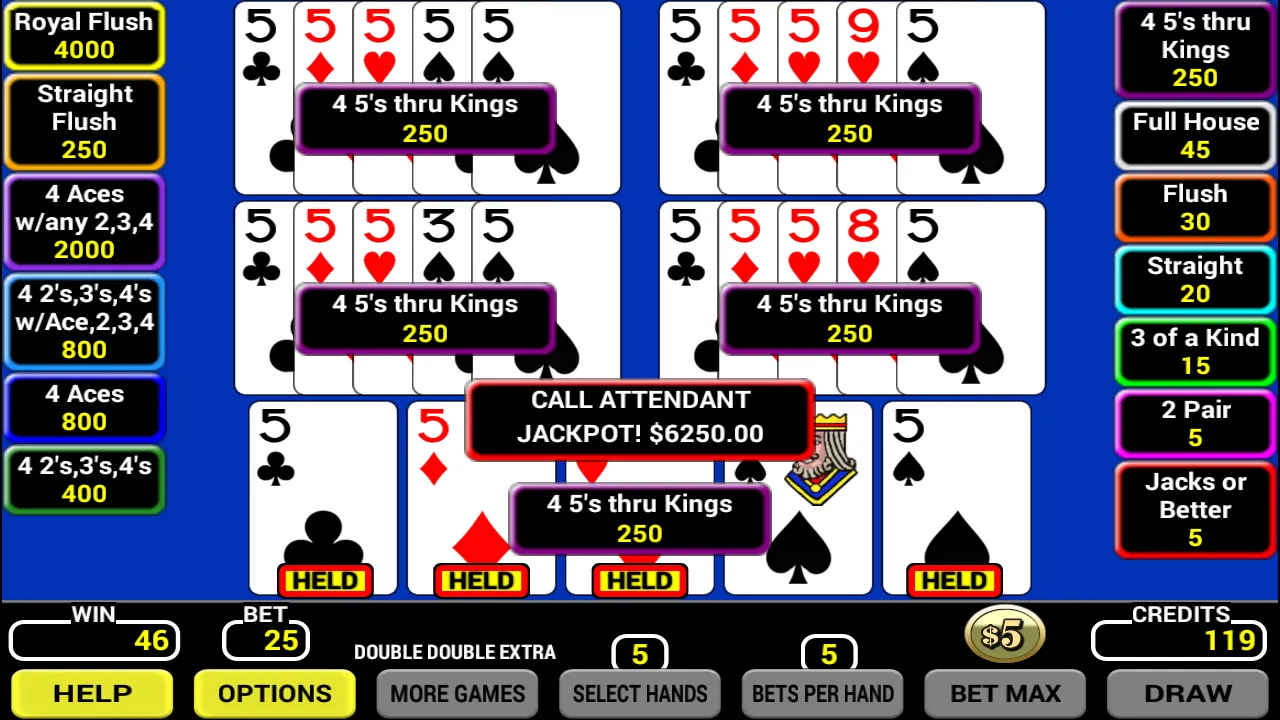 Five Play Poker | Indus Appstore | Screenshot