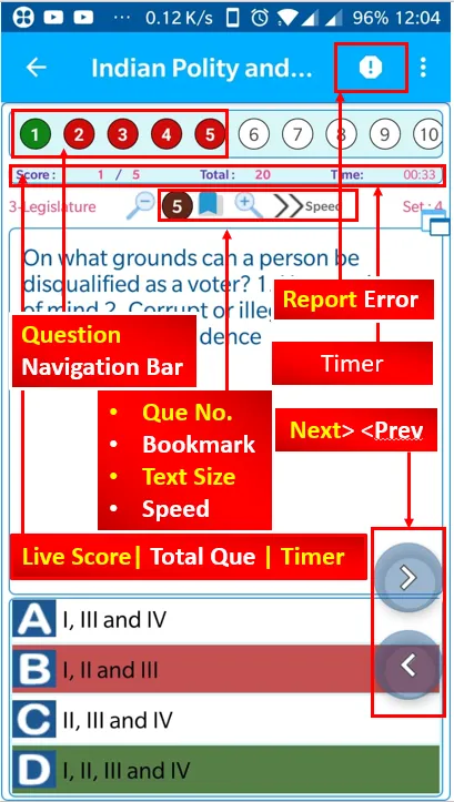 Indian Constitution MCQ Quiz | Indus Appstore | Screenshot