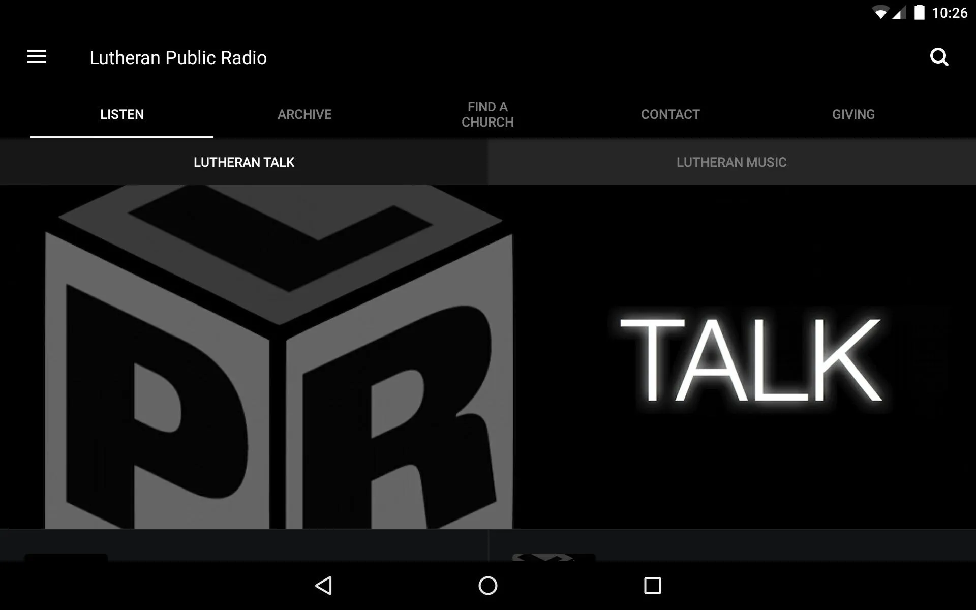 Lutheran Public Radio | Indus Appstore | Screenshot