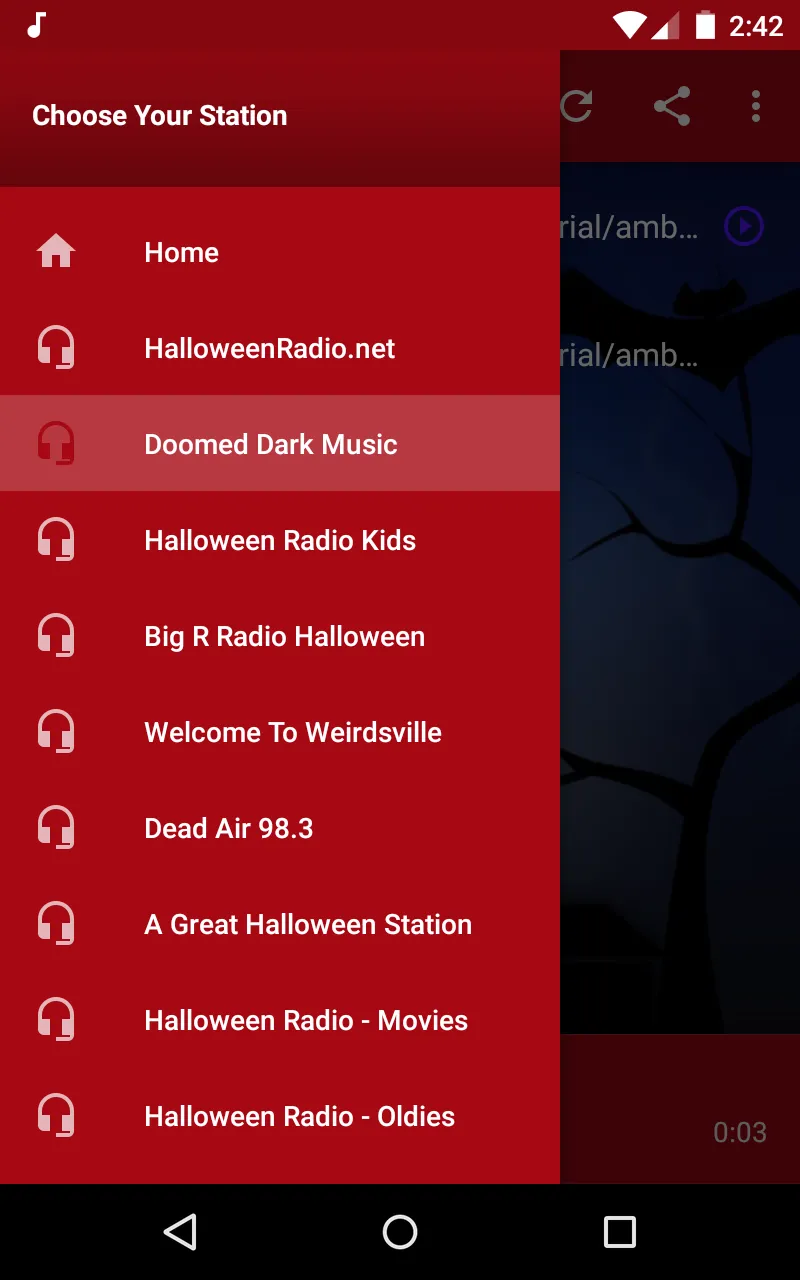 Halloween Radio | Indus Appstore | Screenshot