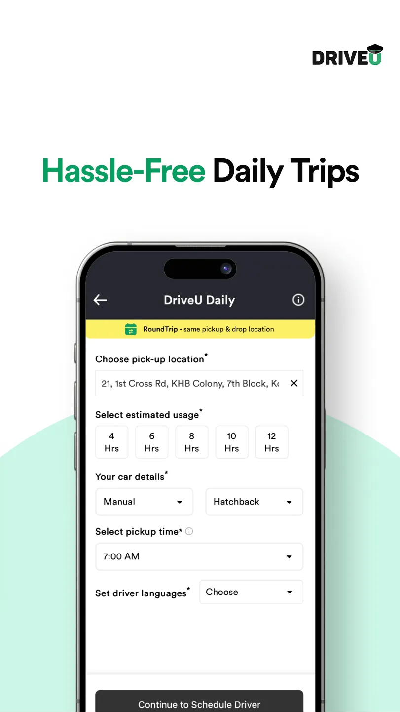 DriveU: Drivers & Car Services | Indus Appstore | Screenshot