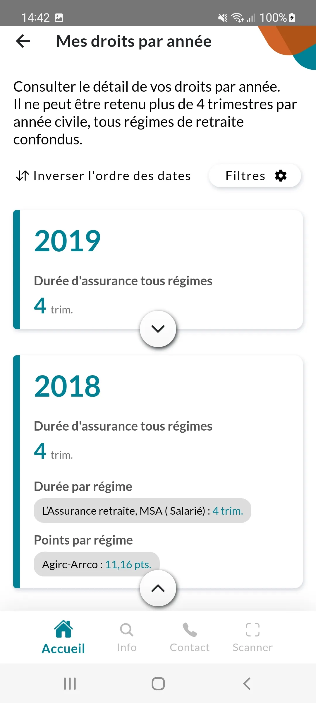 Mon compte retraite | Indus Appstore | Screenshot