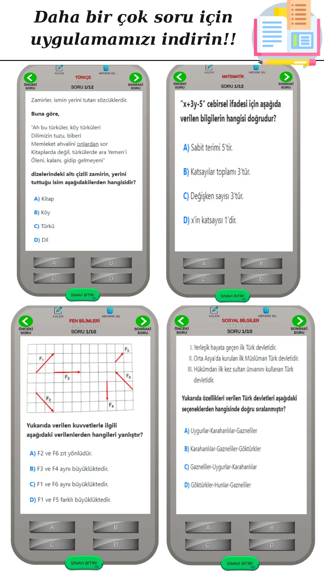 6.Sınıf TestBookTurkey | Indus Appstore | Screenshot