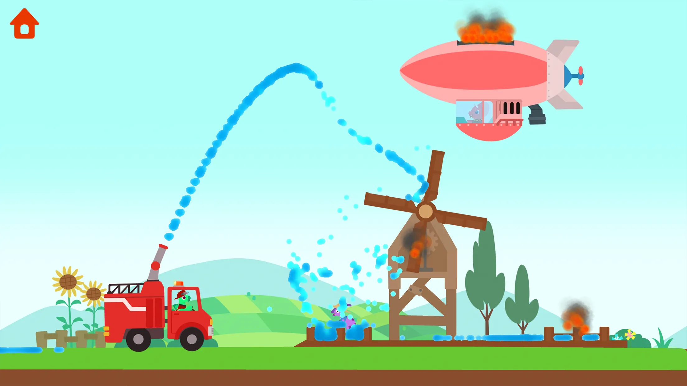 Dinosaur Fire Truck: for kids | Indus Appstore | Screenshot