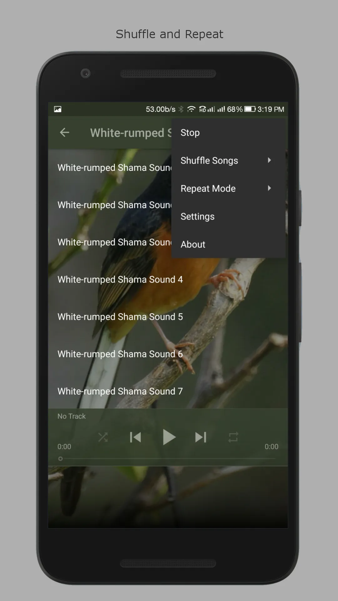 White-rumped Shama Sounds | Indus Appstore | Screenshot