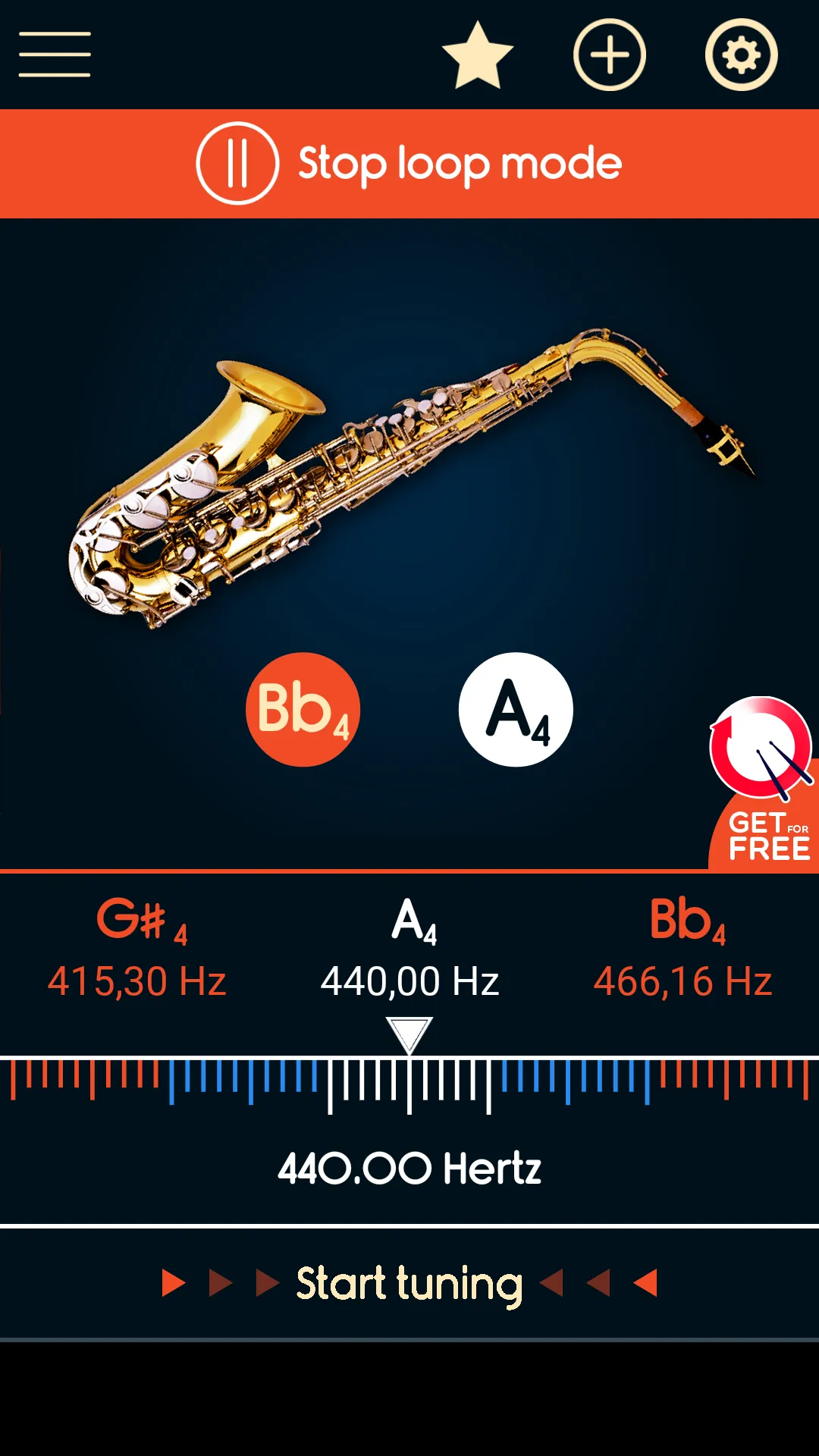 Master Saxophone Tuner | Indus Appstore | Screenshot