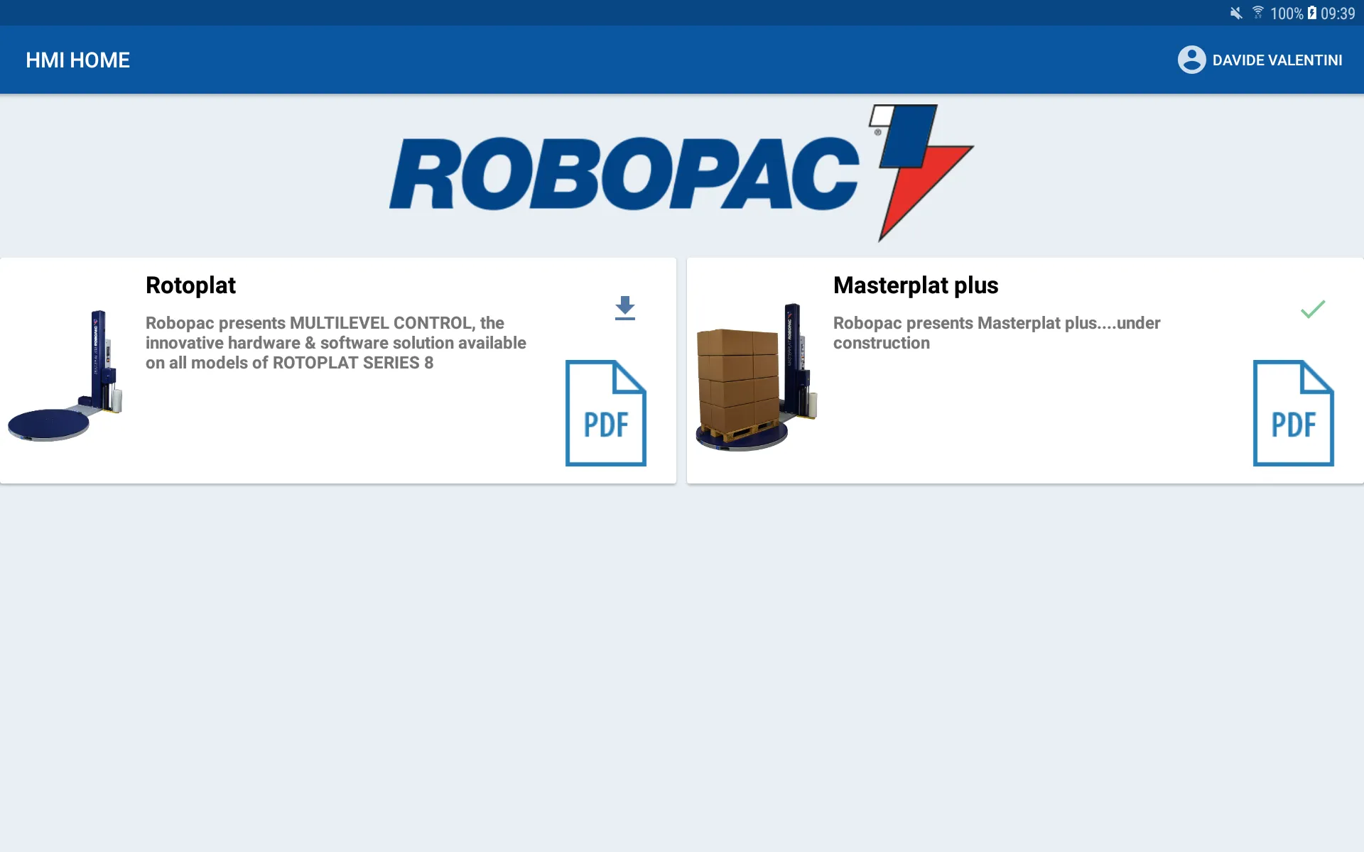 ROBOPAC HMI | Indus Appstore | Screenshot