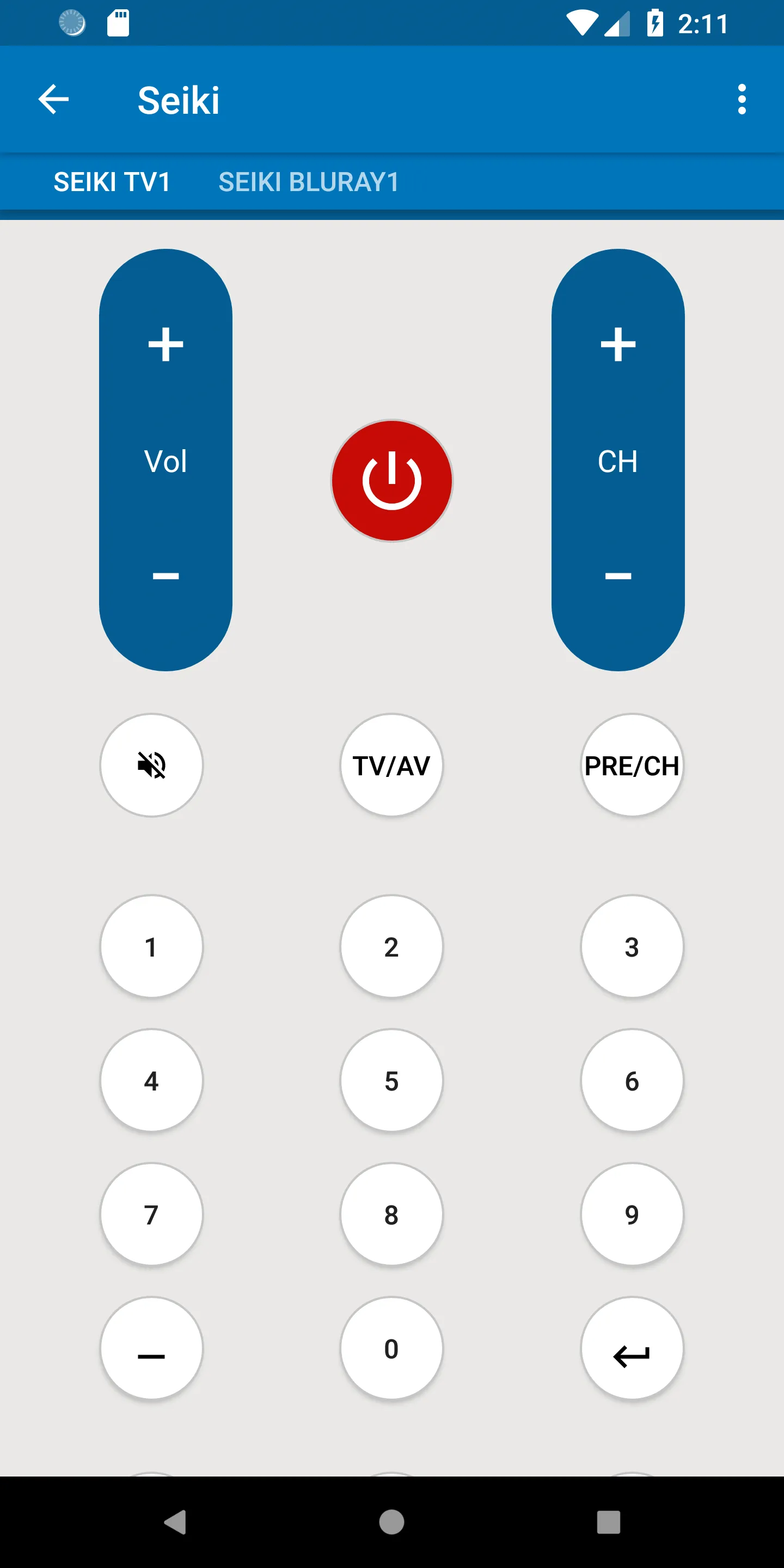 Seiki TV Remote | Indus Appstore | Screenshot