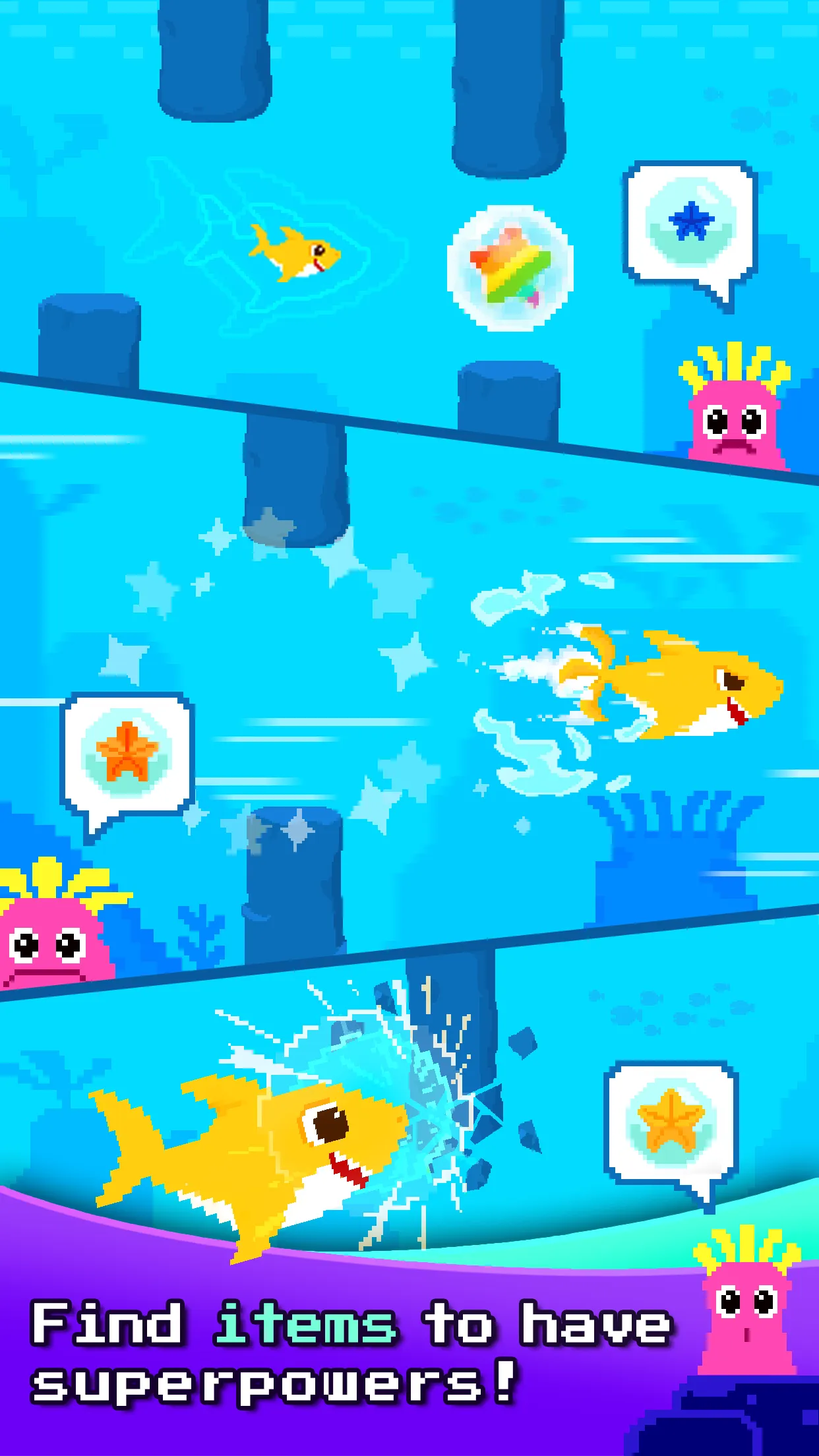 Baby Shark 8BIT : Finding Frie | Indus Appstore | Screenshot