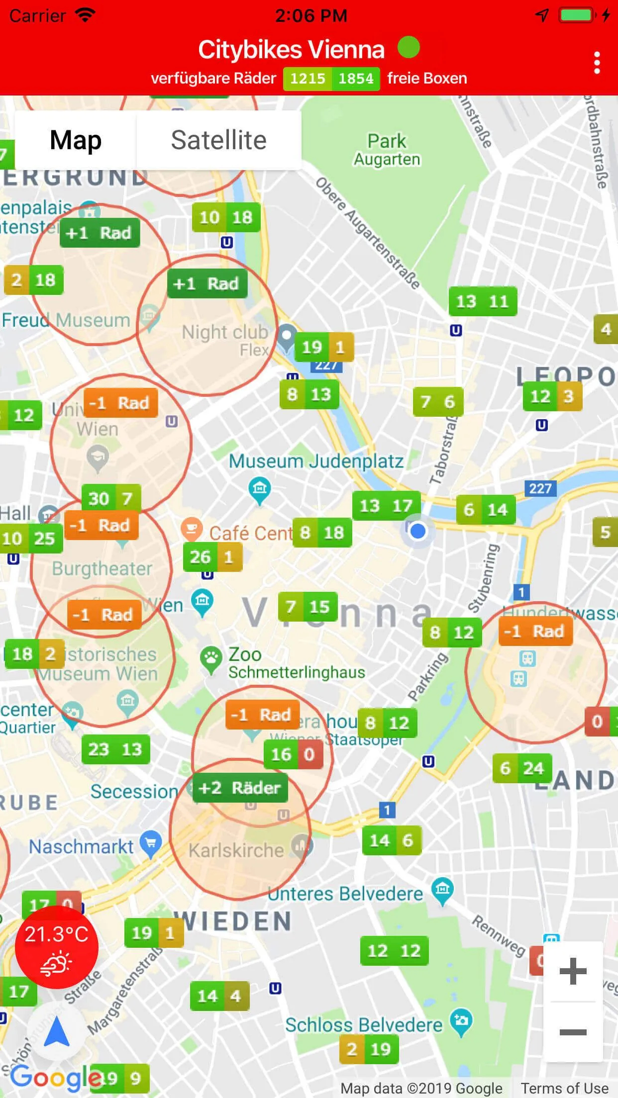 Citybikes Vienna | Indus Appstore | Screenshot