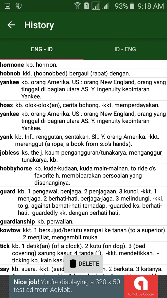 Kamus Bahasa Inggris | Indus Appstore | Screenshot