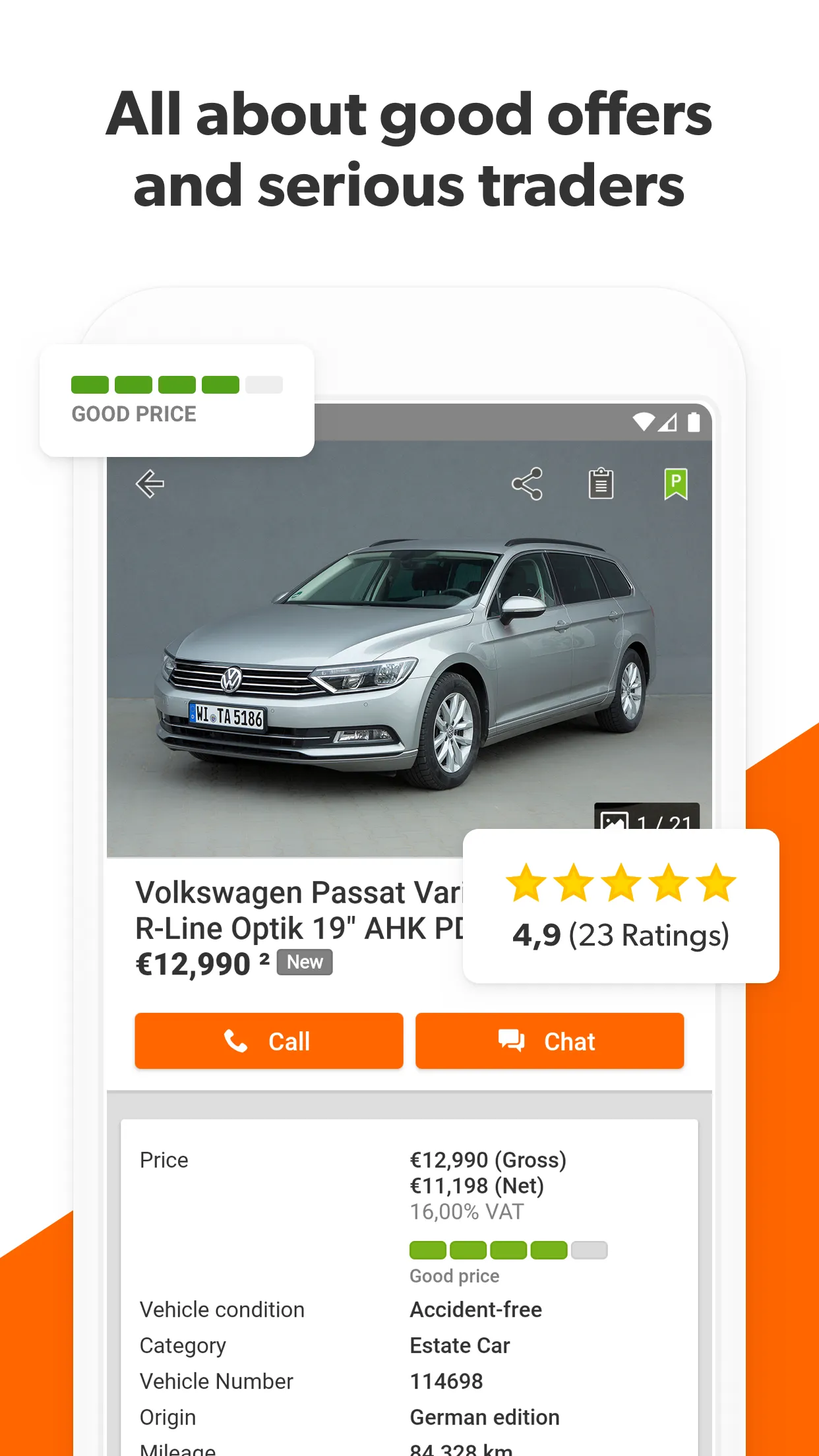 mobile.de - car market | Indus Appstore | Screenshot