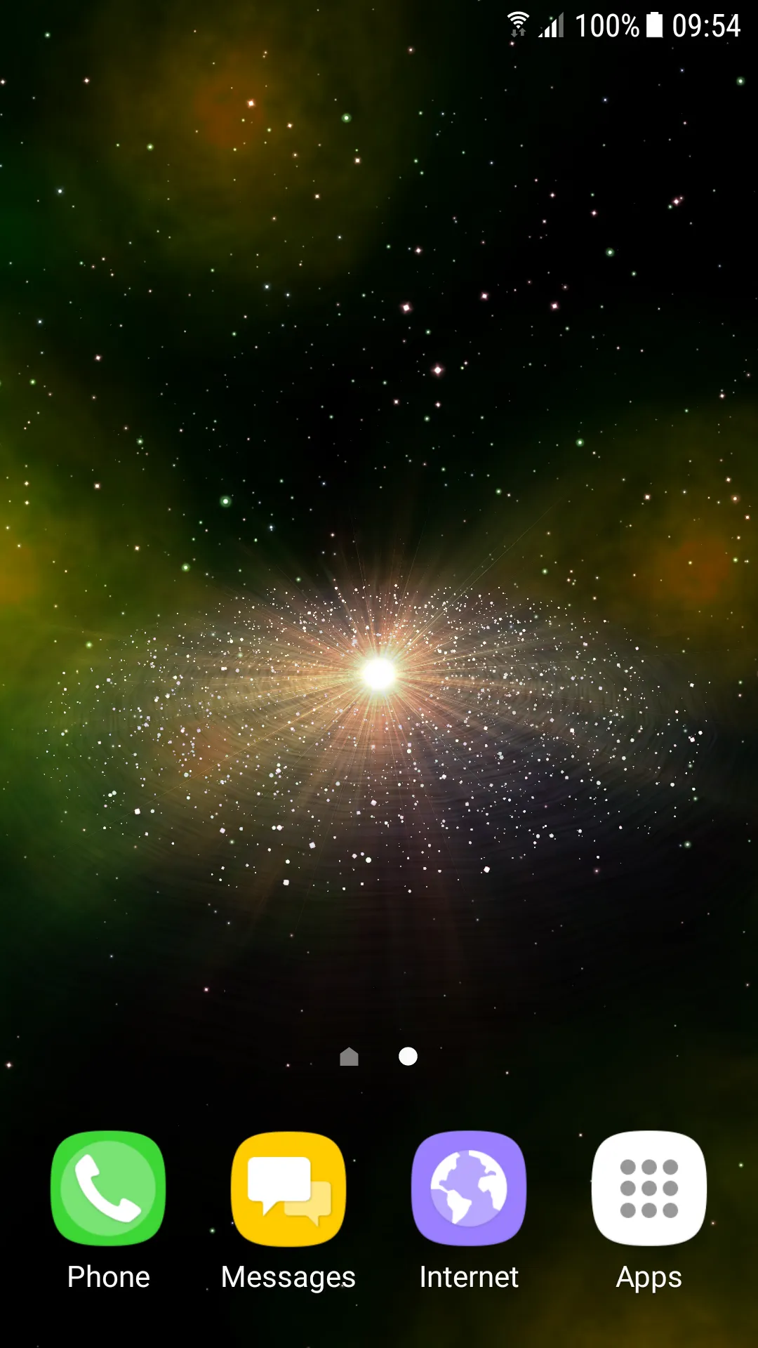 Galaxy 3D Live Wallpaper | Indus Appstore | Screenshot