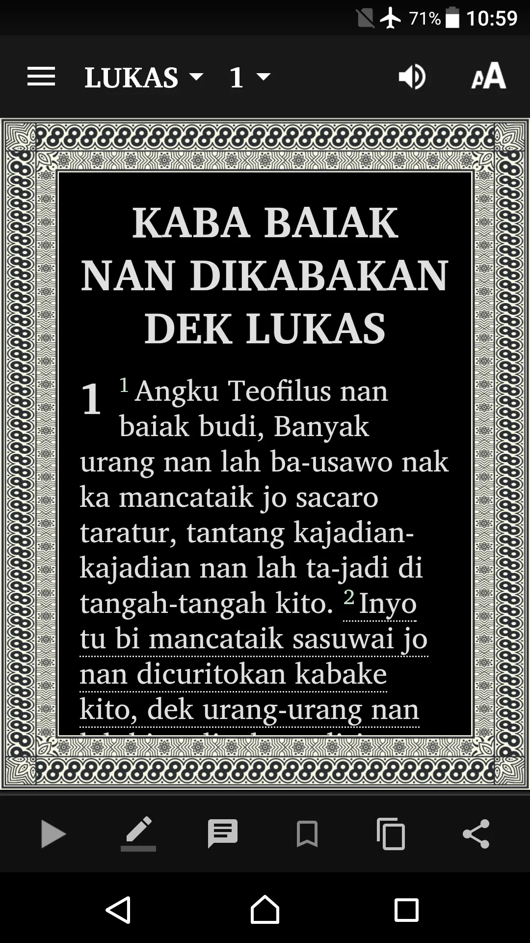 Minangkabau Bible | Indus Appstore | Screenshot