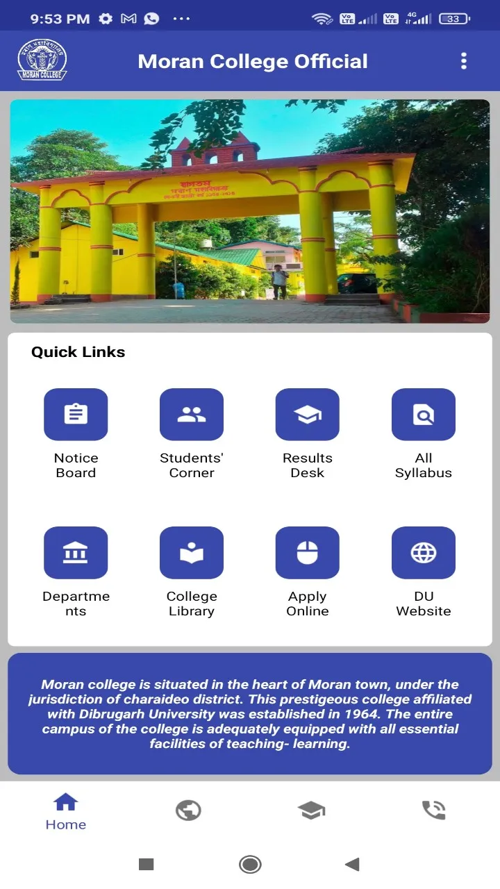 Moran College Official | Indus Appstore | Screenshot