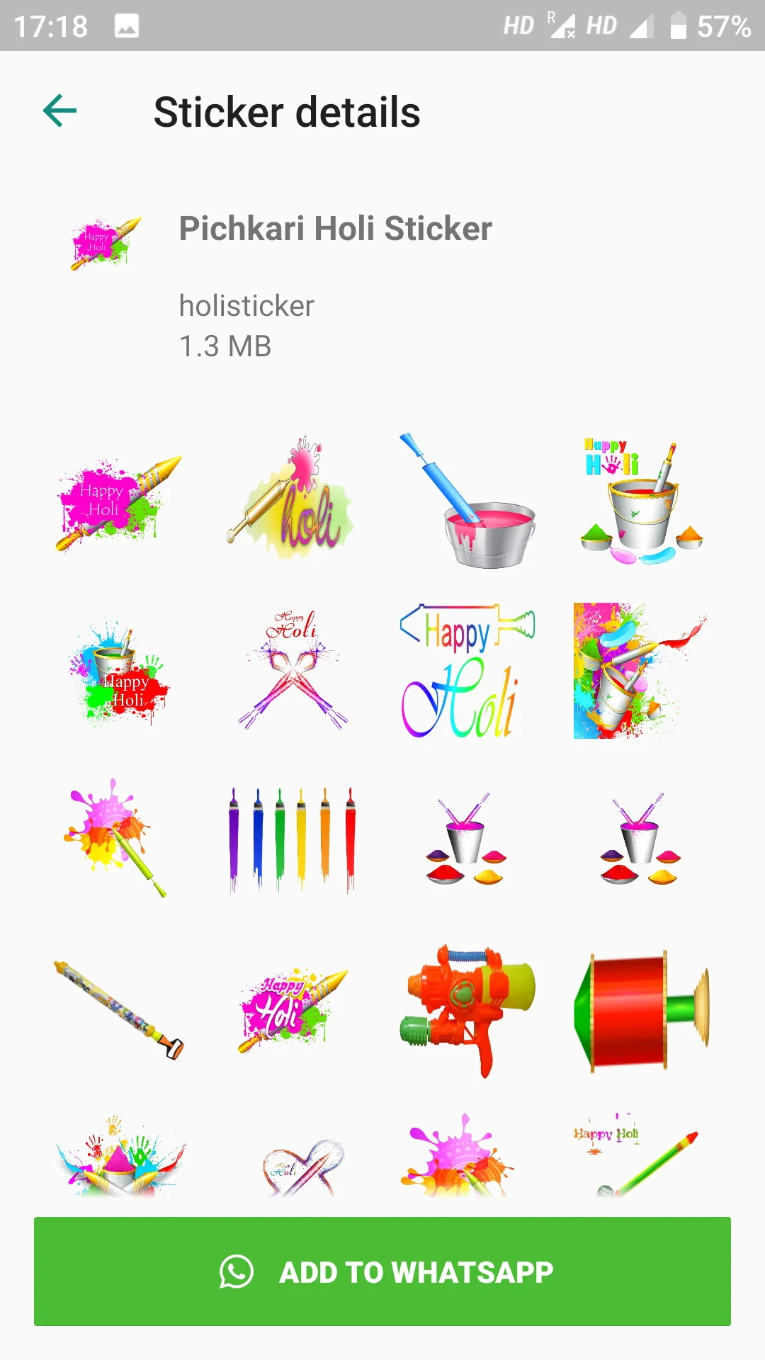 Holi Stickers - WAStickers | Indus Appstore | Screenshot