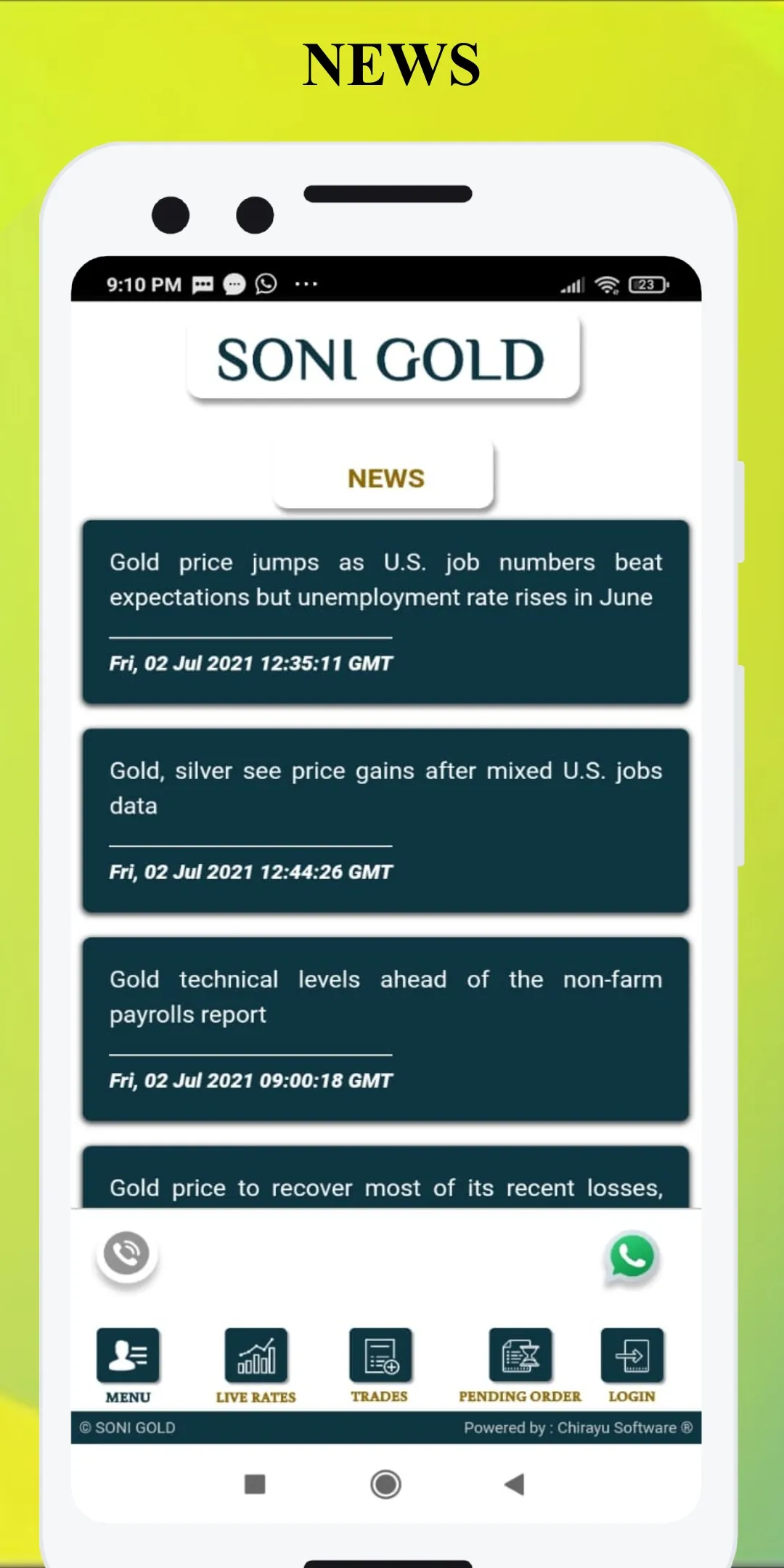 Soni Gold | Indus Appstore | Screenshot