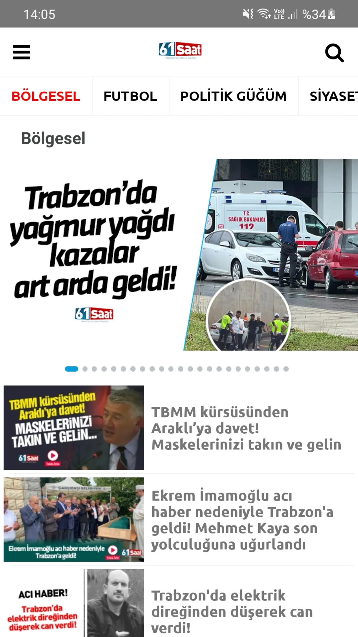 61saat - Trabzon Haber | Indus Appstore | Screenshot