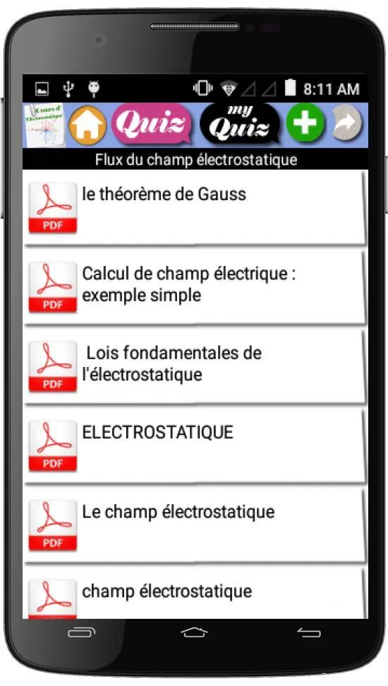 Cours d Electrostatique | Indus Appstore | Screenshot