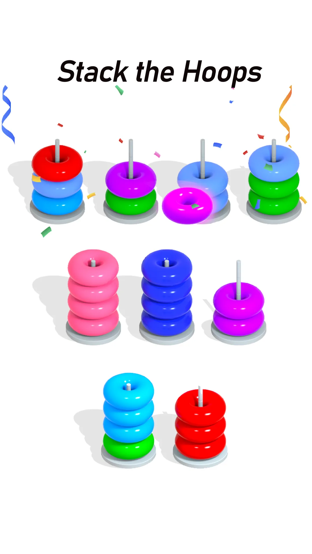 Color Hoop : Ring Sort ASMR 3D | Indus Appstore | Screenshot