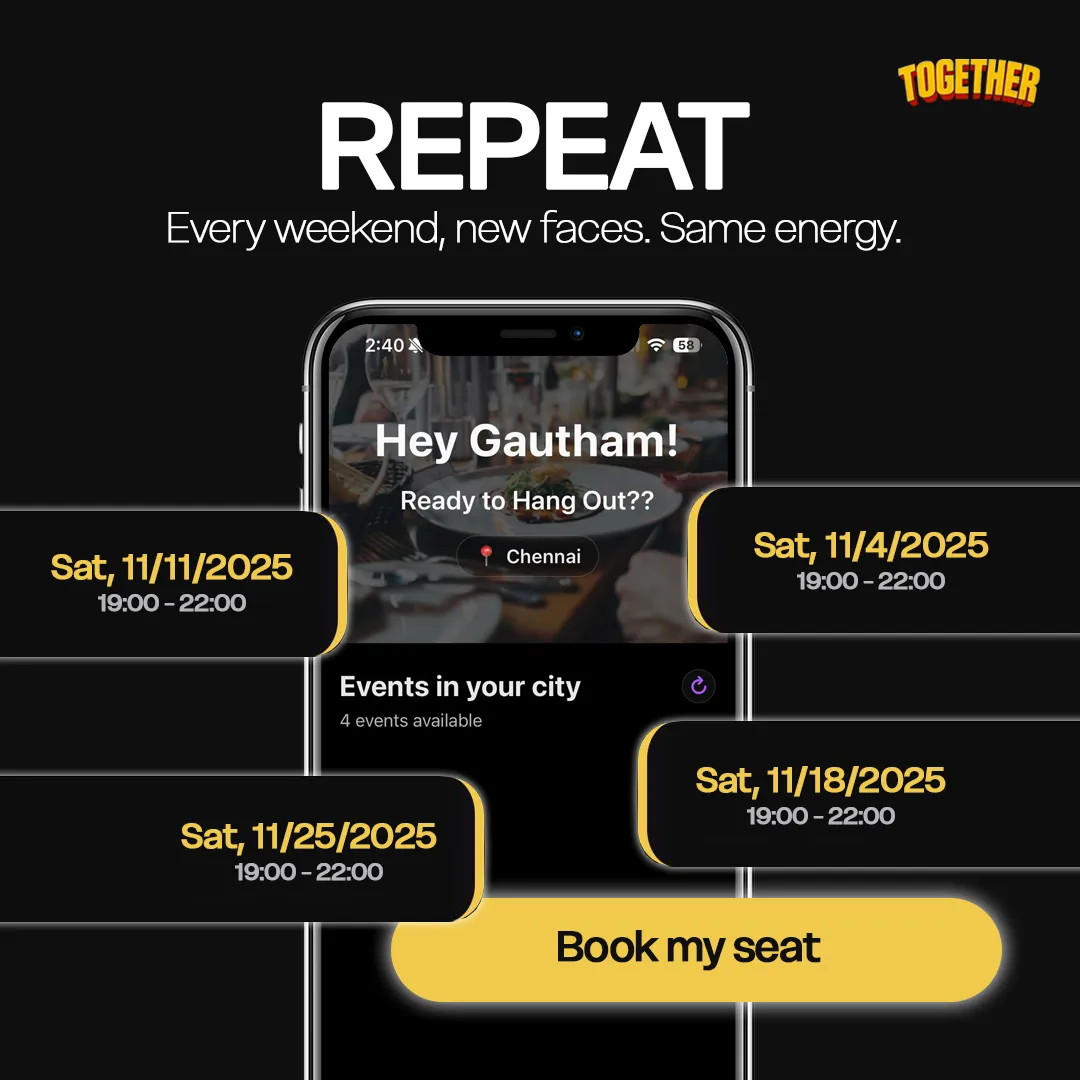 Together: Dinners That Connect | Indus Appstore | Screenshot