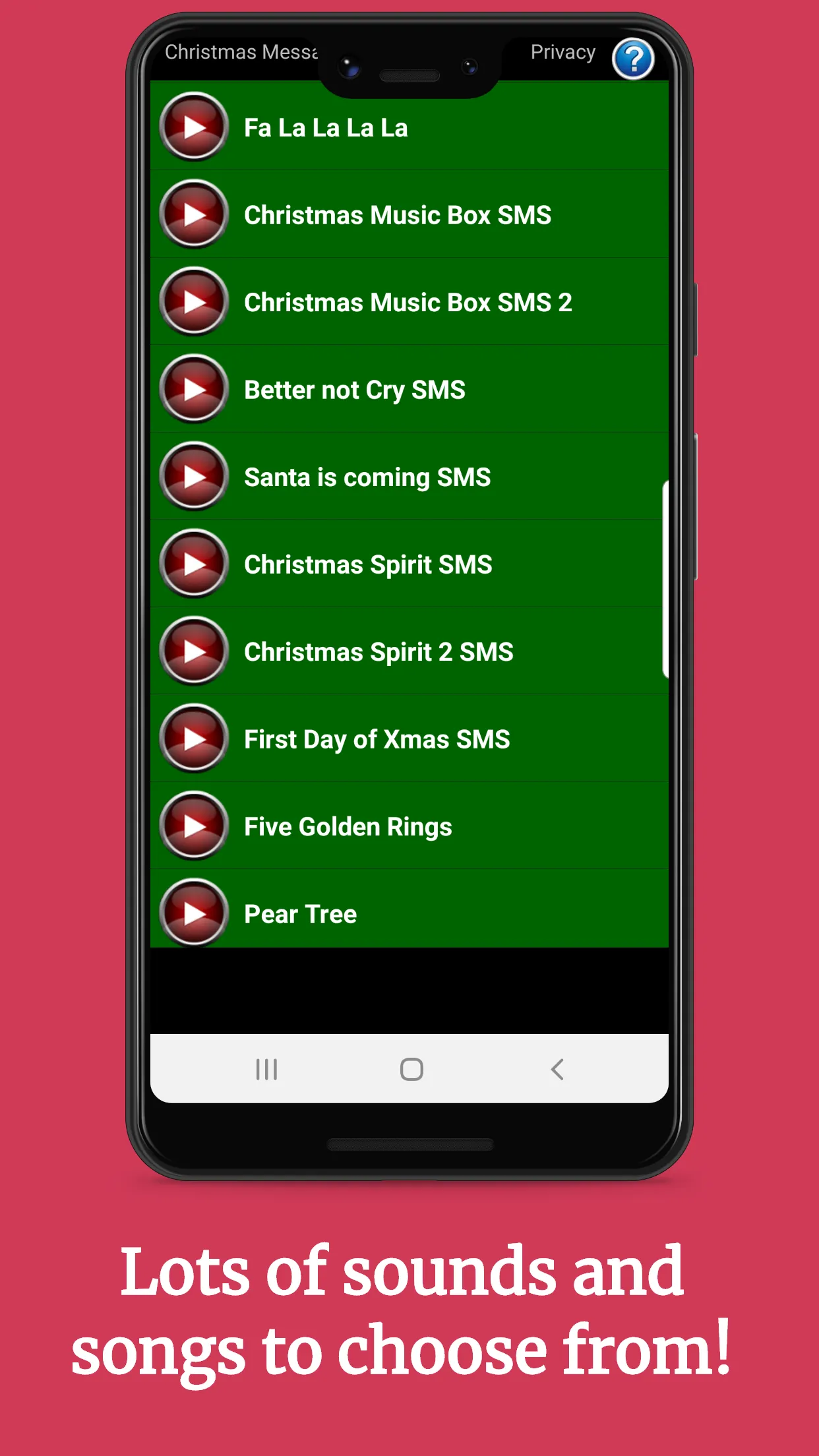 Christmas Text Message Sounds | Indus Appstore | Screenshot