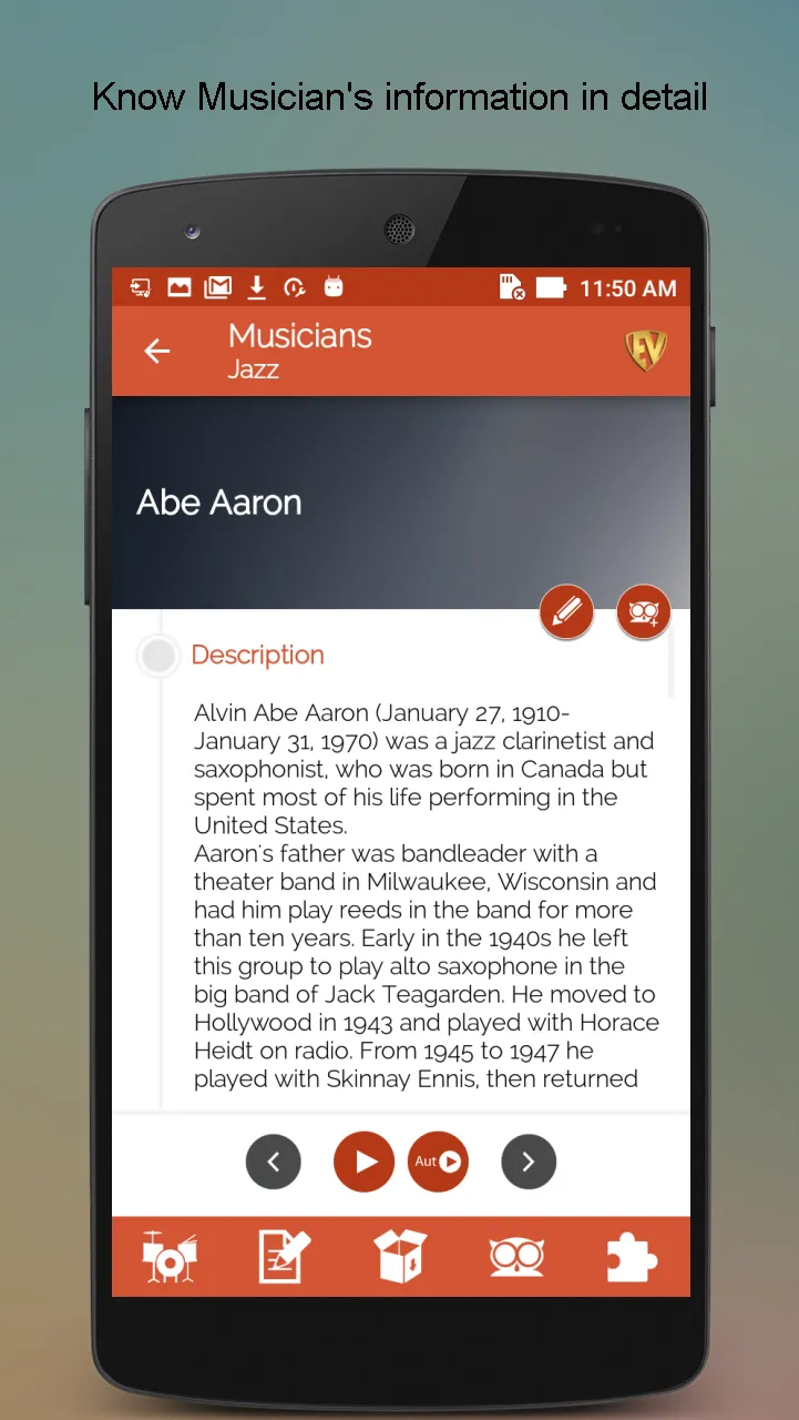 Musicians & Musical Instrument | Indus Appstore | Screenshot