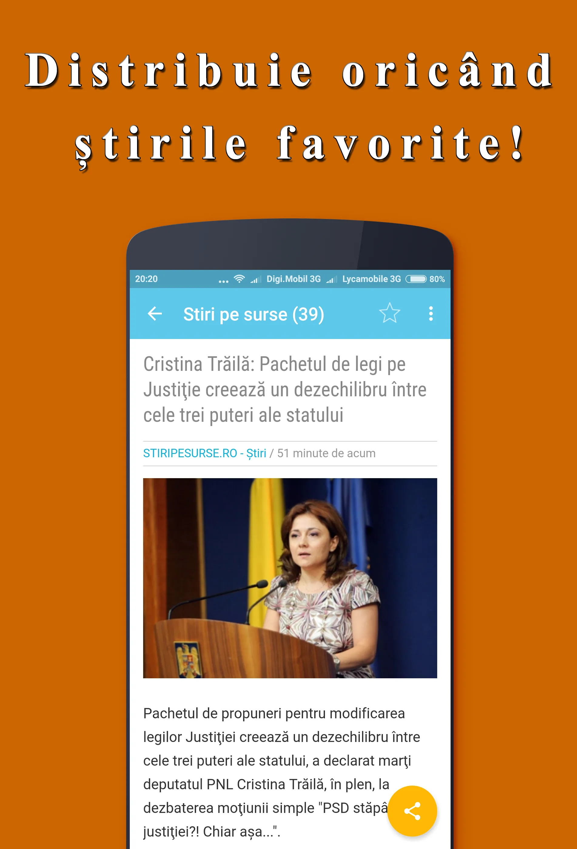 Stiri RO | Indus Appstore | Screenshot