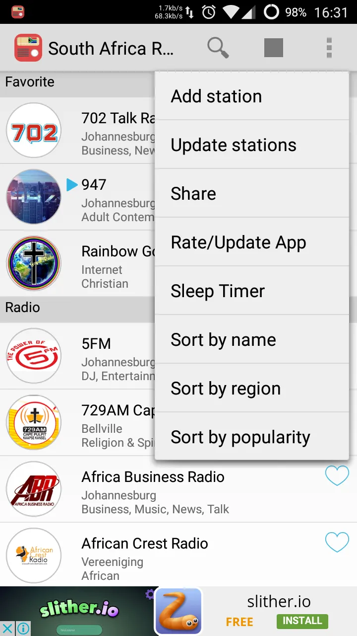 South Africa Radio | Indus Appstore | Screenshot