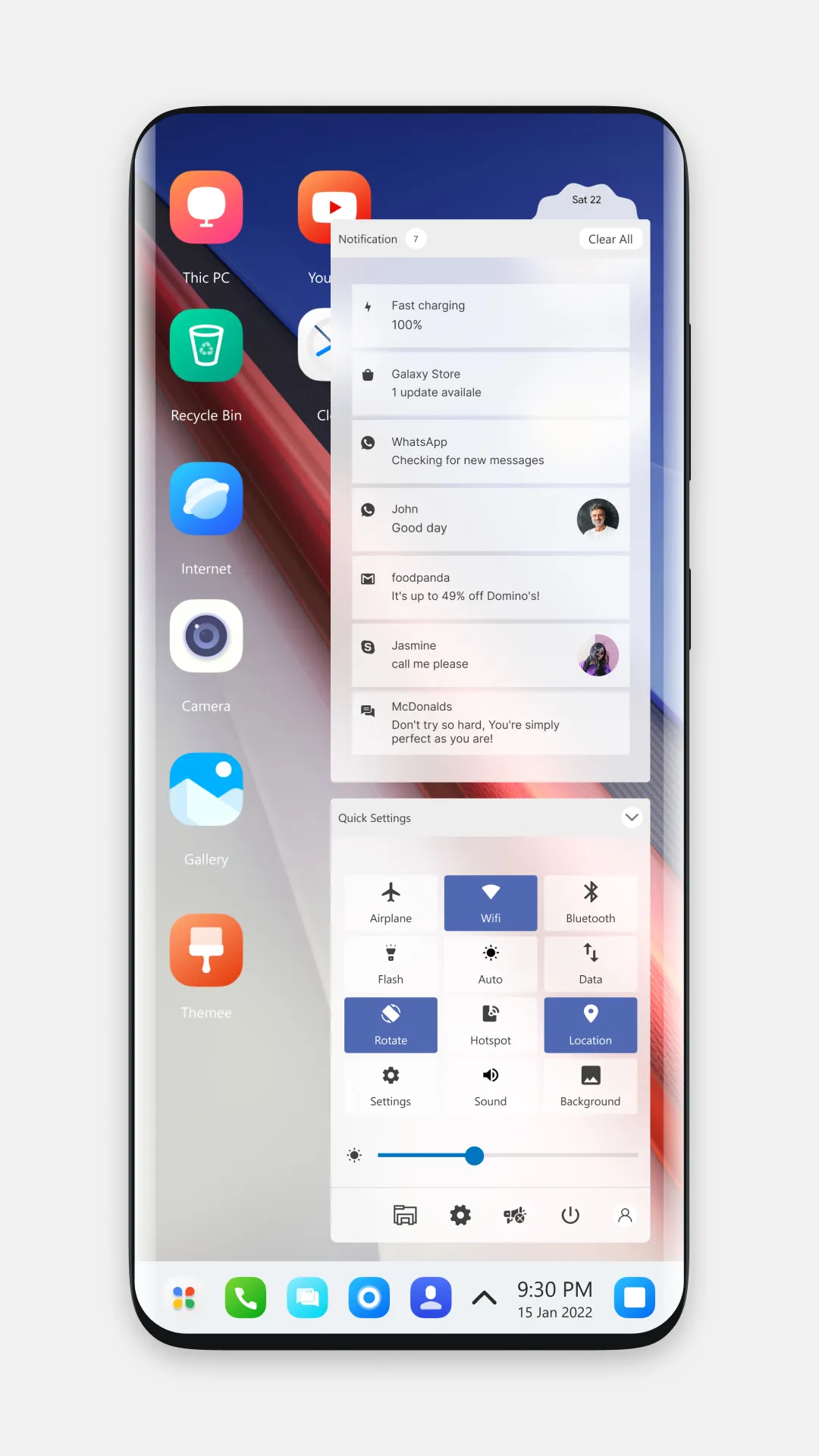 iQOO 11 theme for launcher | Indus Appstore | Screenshot