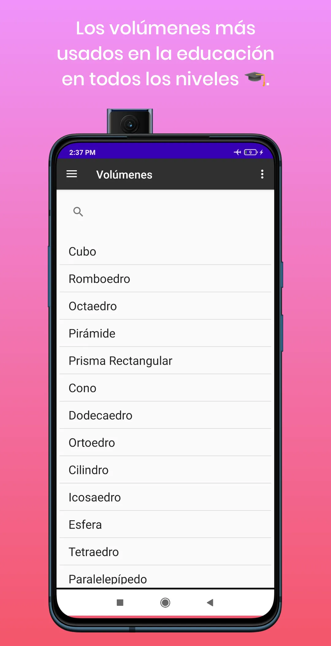 Calculadora Áreas, Peri y Vol | Indus Appstore | Screenshot