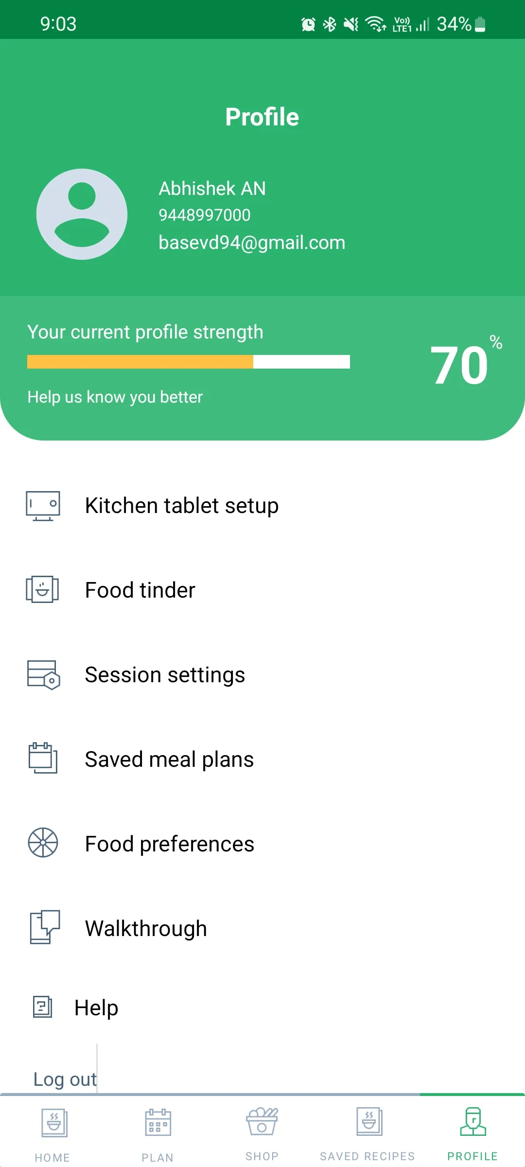 BB Meal Planner | Indus Appstore | Screenshot