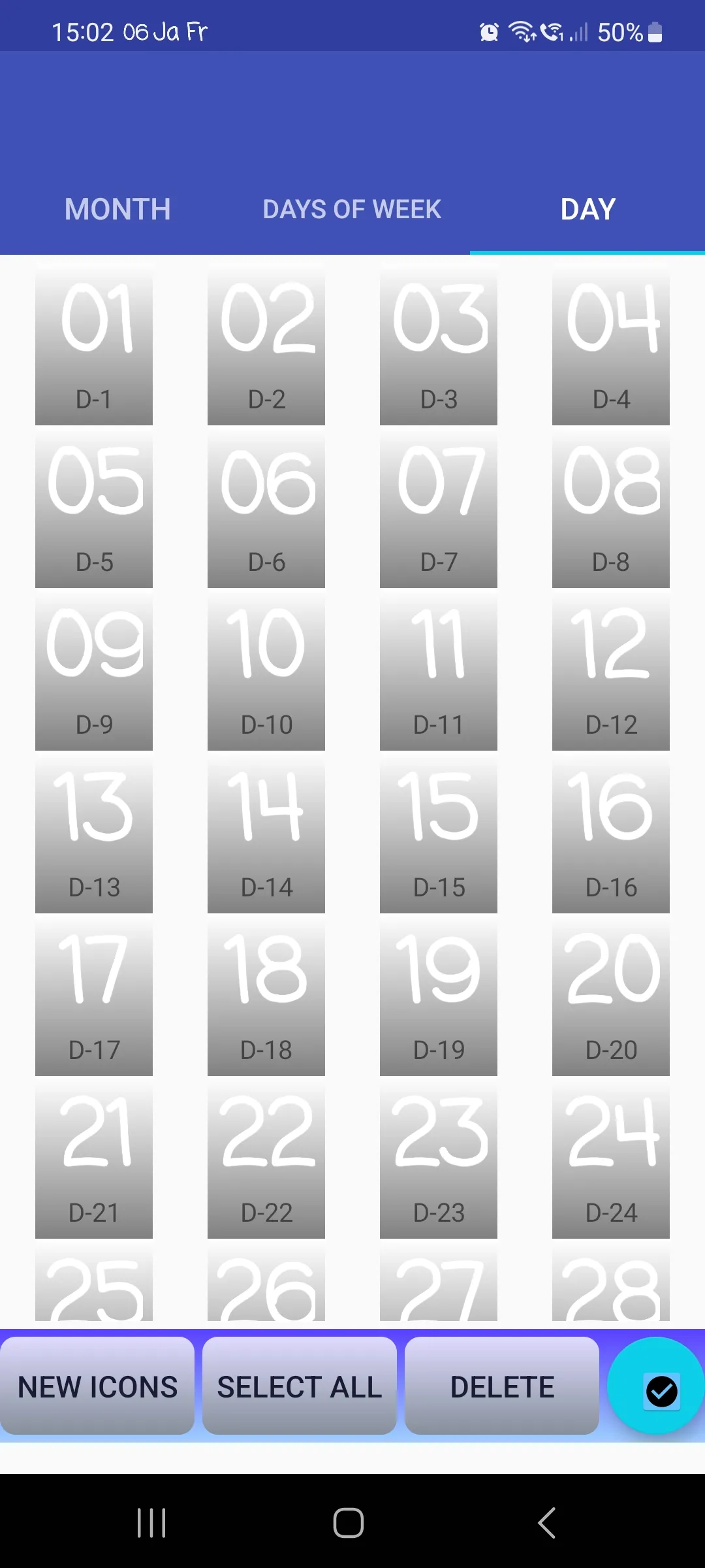 DateBar - date in status bar | Indus Appstore | Screenshot