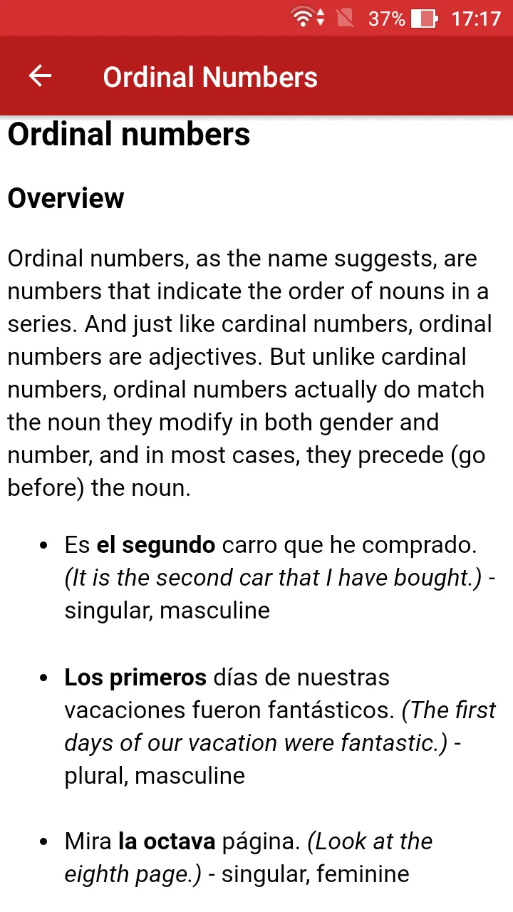 Spanish Grammar Offline | Indus Appstore | Screenshot